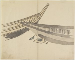 （緑の錆を集める）、c。 1830 作： Hogyoku